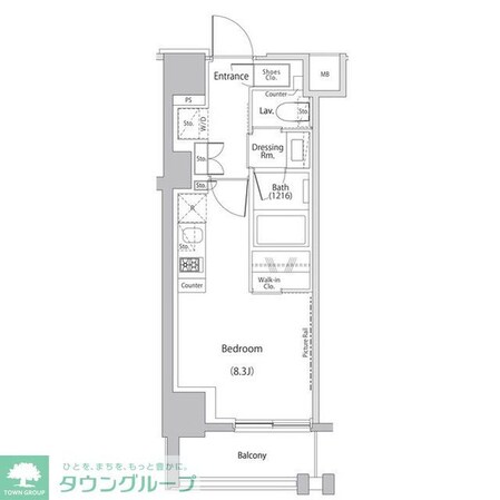 ザ・パークハビオ文京江戸川橋の物件間取画像